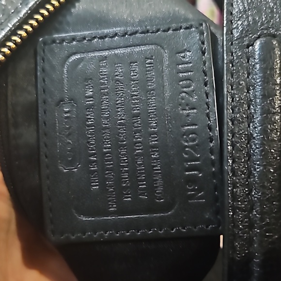 Coach Ashley Black Leather Shoulder Bag - Picture 8 of 13